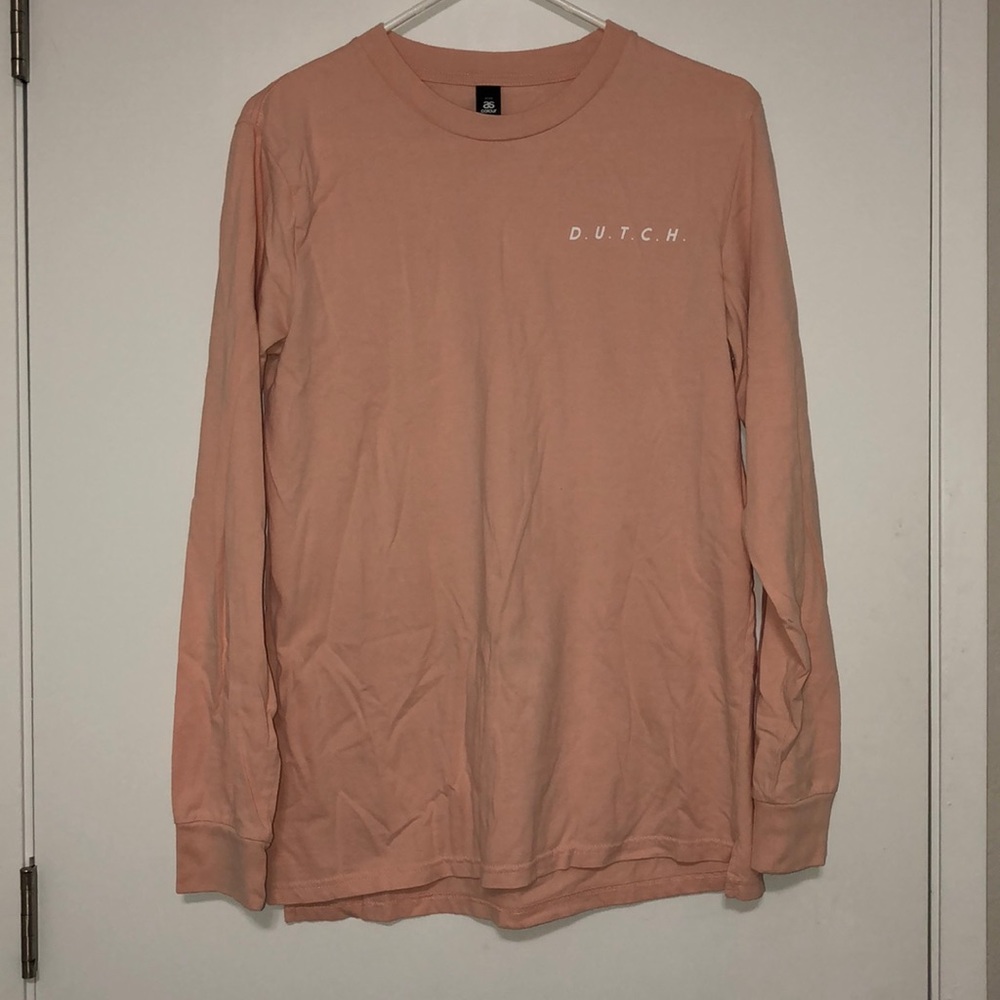 millennial pink dutch bros t-shirt